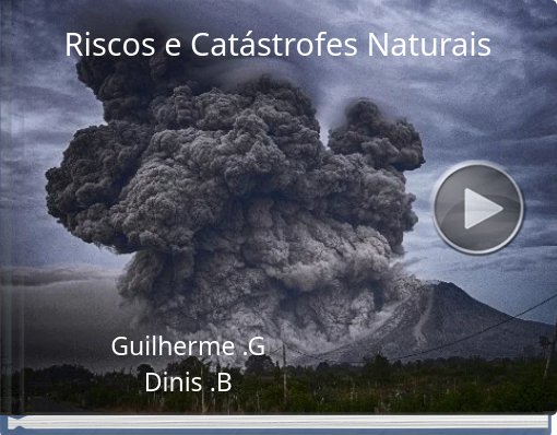 Book titled 'Riscos e Catástrofes Naturais'