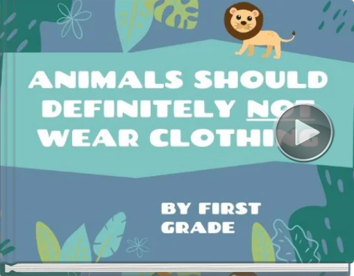 Book titled 'ANIMALS SHOULD DEFINITELY NOT WEAR CLOTHING.'