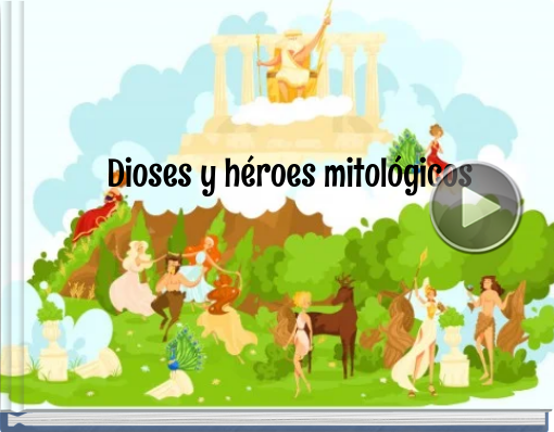 Book titled 'Dioses y héroes mitológicos'