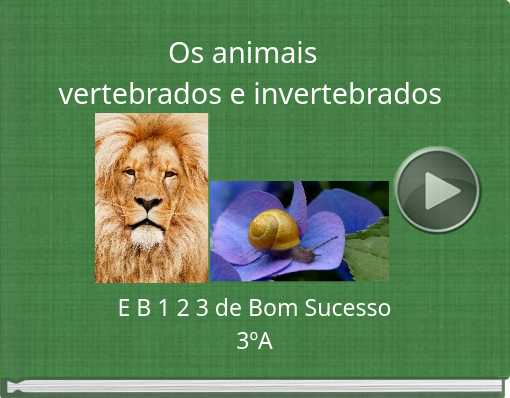 Book titled 'Os animais  vertebrados e invertebrados'