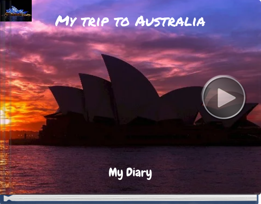 Book titled 'My trip to Australia'
