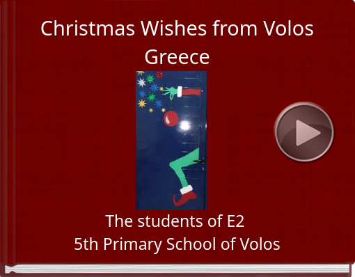 Book titled 'Christmas Wishes from Volos Greece'