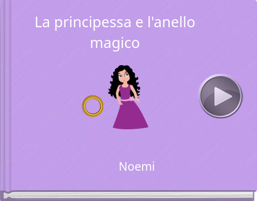 Book titled 'La principessa e l'anello magico'