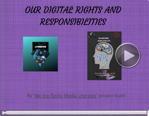 Book titled 'OUR DIGITAL RIGHTS AND RESPONSIBILITIES'