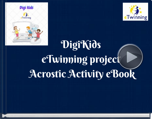 Book titled 'DigiKids eTwinning project Acrostic Activity eBook'