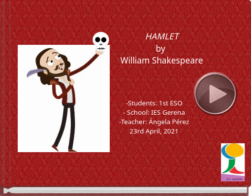 Book titled 'HAMLETby William Shakespeare'