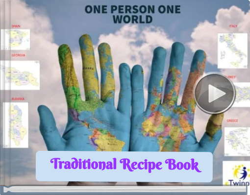 Book titled 'Traditional Recipe Book'