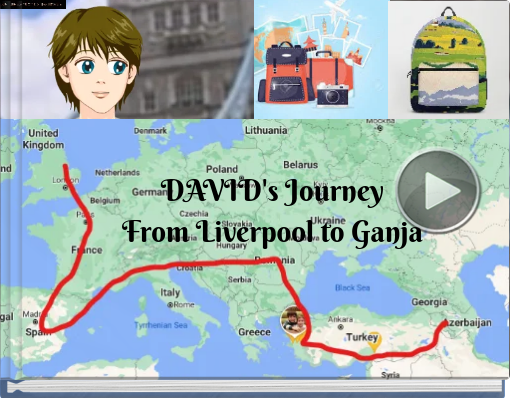 Book titled 'DAVID's JourneyFrom Liverpool to Ganja'