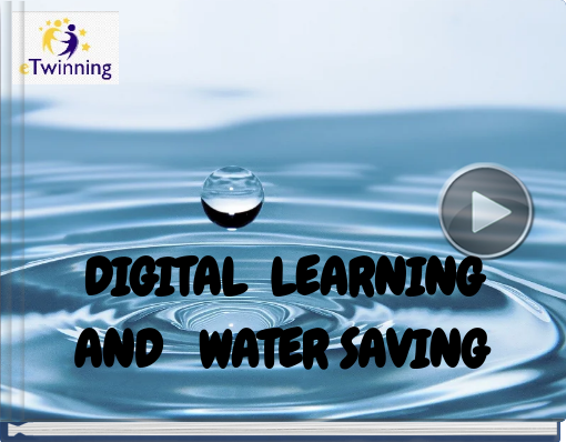Book titled '     DIGITAL  LEARNING AND   WATER SAVING'