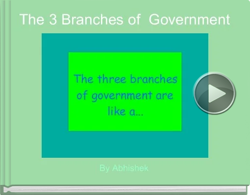 Book titled 'The 3 Branches of  Government'