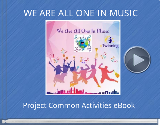 Book titled 'WE ARE ALL ONE IN MUSIC'