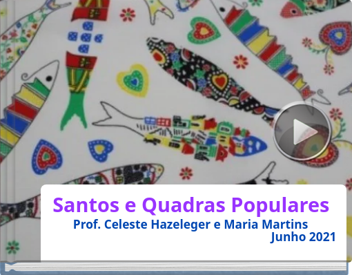 Book titled 'Santos e Quadras Populares Prof. Celeste Hazeleger e Maria Martins Junho 2021'