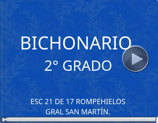 Book titled 'BICHONARIO 2° GRADO'