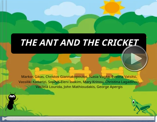 Book titled 'THE ANT AND THE CRICKET'