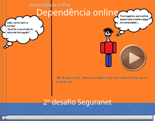 Book titled 'Dependência online'