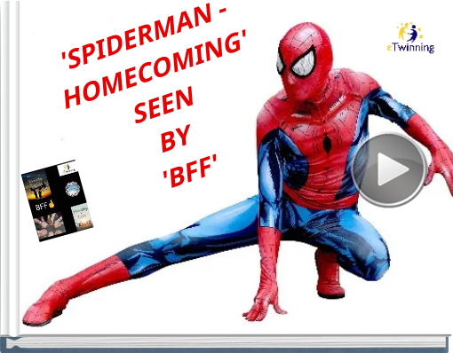 Book titled ''SPIDERMAN - HOMECOMING' SEEN BY 'BFF''