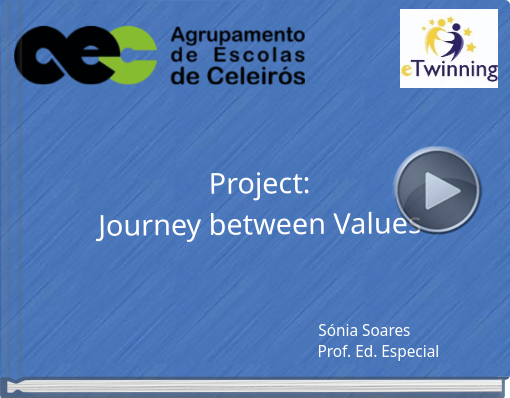 Book titled 'Project: Journey between Values'
