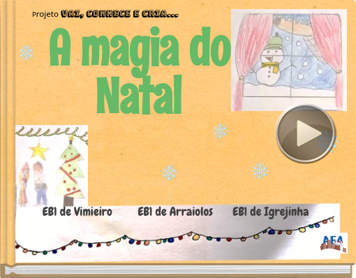 Book titled 'Projeto VAI, conhece e cria... A magia do Natal'