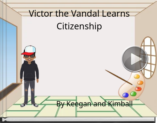 Book titled 'Victor the Vandal Learns Citizenship'