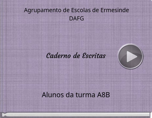Book titled 'Agrupamento de Escolas de Ermesinde DAFG'