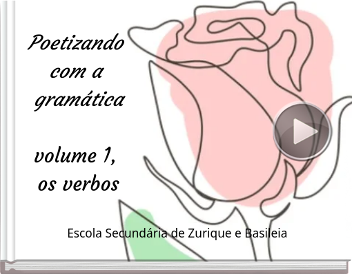 Book titled 'Poetizando com a gramática volume 1, os verbos'