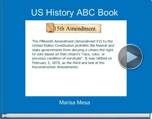 Book titled 'US History ABC Book'
