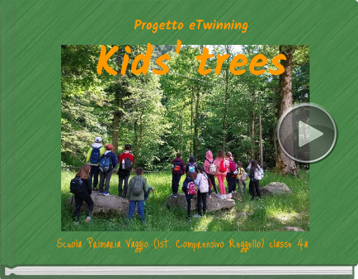 Book titled 'Progetto eTwinning Kids' trees'