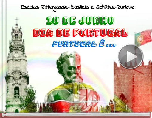Book titled '10 de junho DIA DE PORTUGAL Portugal é ...'