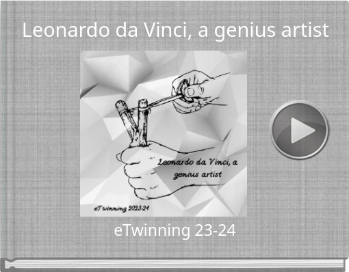 Book titled 'Leonardo da Vinci, a genius artist'