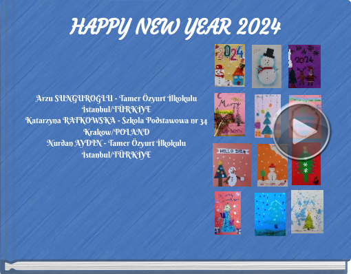 Book titled 'HAPPY NEW YEAR 2024'