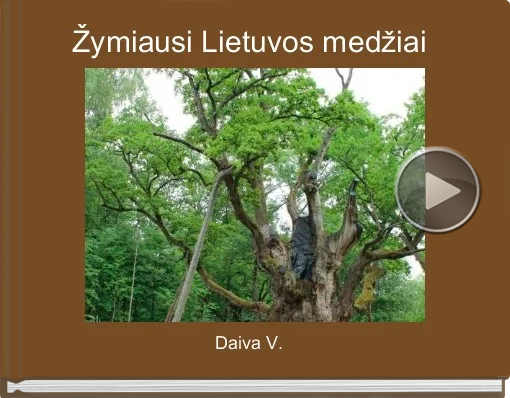 Book titled 'Žymiausi Lietuvos medžiai'