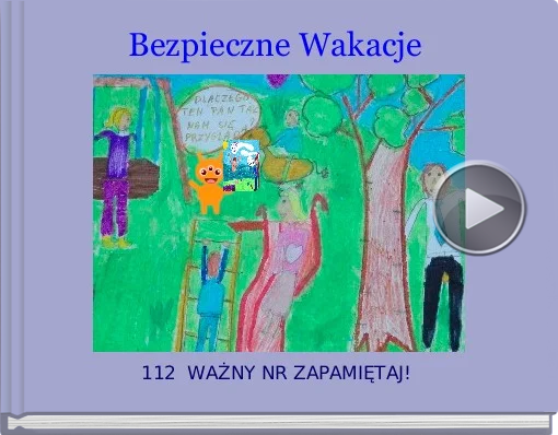 Book titled 'Bezpieczne Wakacje'