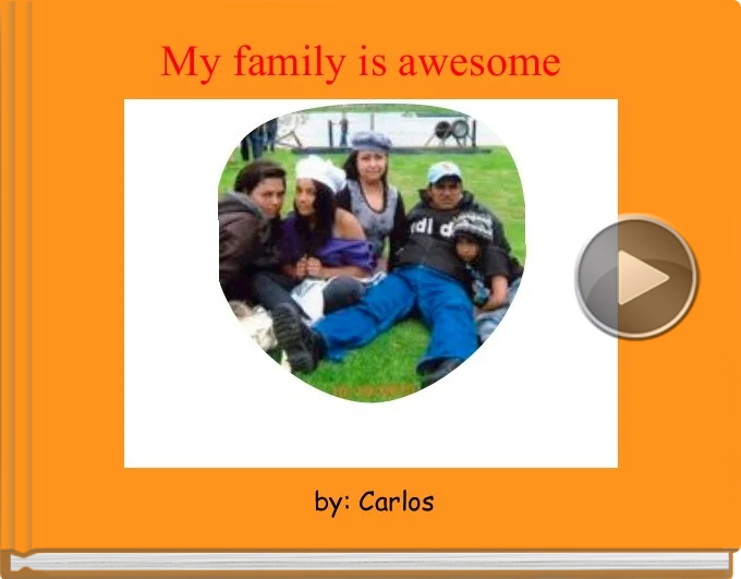 Book titled 'My family is awesome'