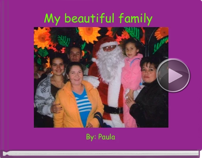 Book titled 'My beautiful family'