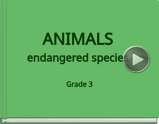 Book titled 'ANIMALSendangered species'