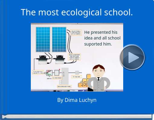 Book titled 'The most ecological school.'