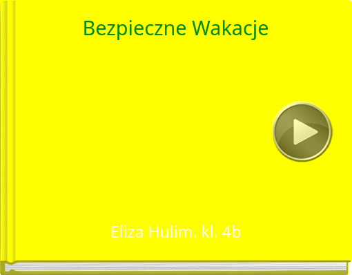 Book titled 'Bezpieczne Wakacje'