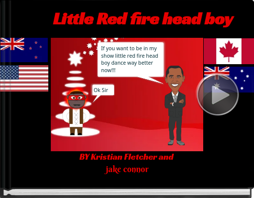 Book titled 'Little Red fire head boy'