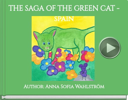 Book titled 'THE SAGA OF THE GREEN CAT - spain'