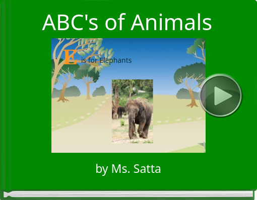 Book titled 'ABC's of Animals'