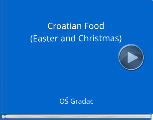 Book titled \'Croatian Food(Easter and Christmas)\'