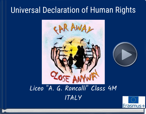 Book titled 'Universal Declaration of  Human Rights'