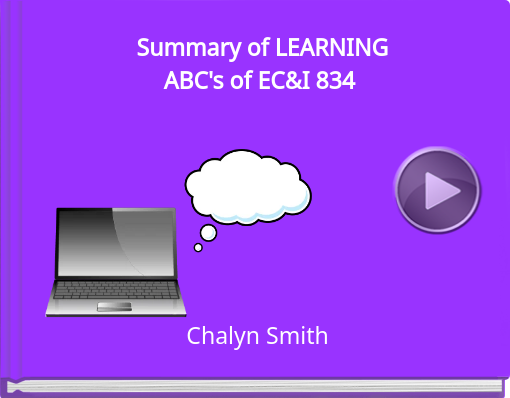 Book titled 'Summary of LEARNINGABC's of EC&I 834'