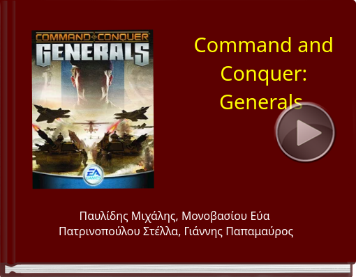 Book titled 'Command and Conquer:Generals'