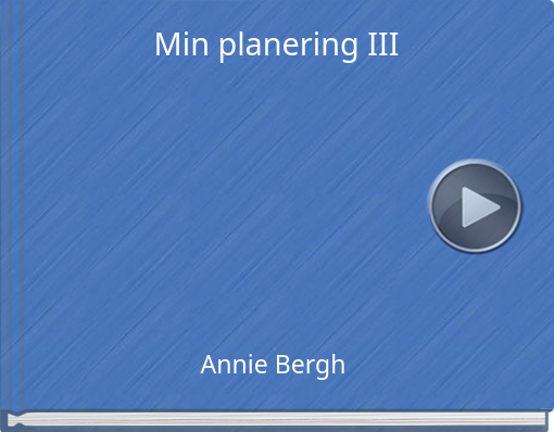 Book titled 'Min planering III'