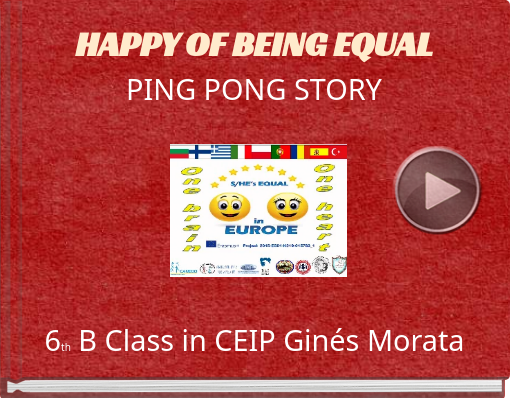 Book titled 'HAPPY OF BEING EQUALPING PONG STORY'