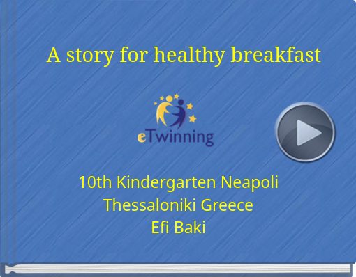 Book titled 'A story for healthy breakfast'