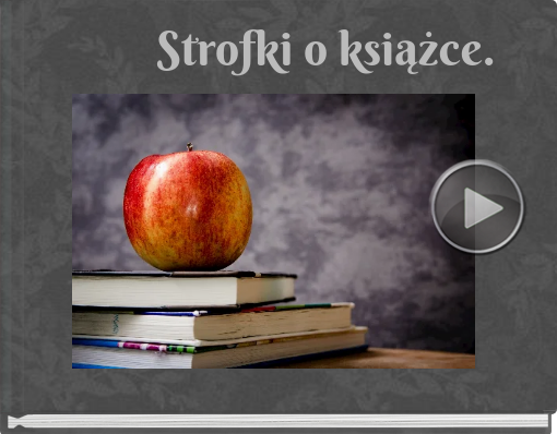 Book titled 'Strofki o książce.'