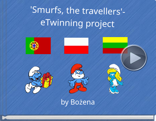 Book titled ''Smurfs, the travellers'- eTwinning project'