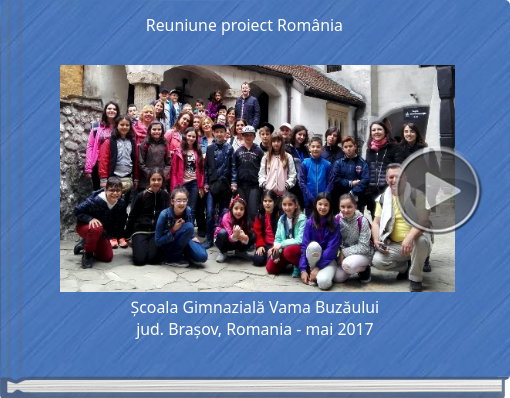 Book titled 'Reuniune proiect România'